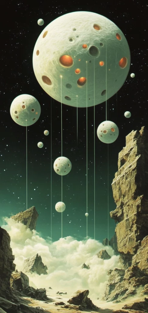 Surreal Green Toned Landscape - Modernism