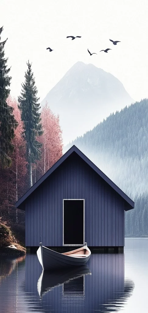 Cool Tone Landscapes with Silhouettes - Cool Tone