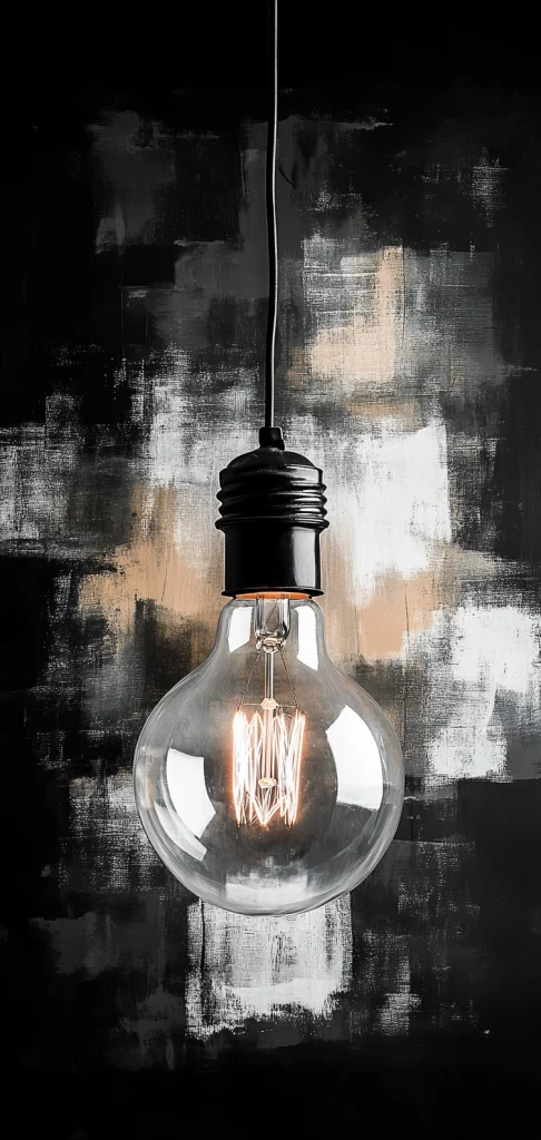 Monochrome Abstract Brushstrokes - Abstract Art