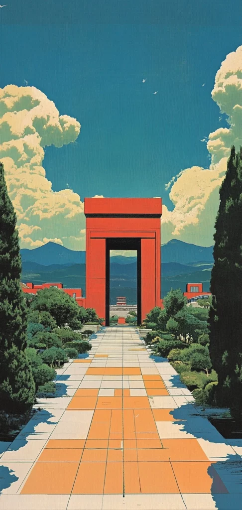 Vibrant Landscape Juxtaposition - High Contrast