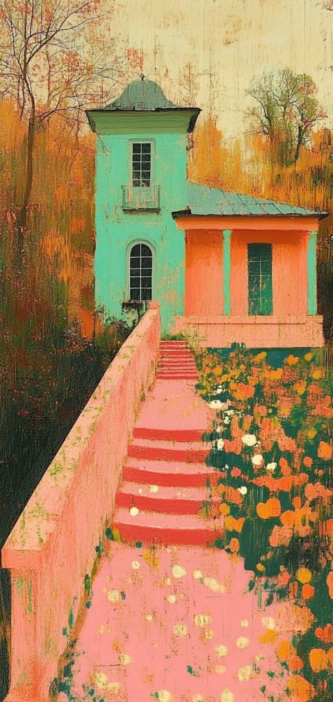 Warm Pastel Dreamscape - Pop Art