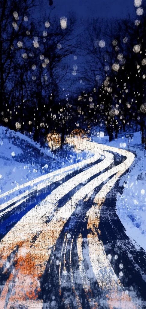 Textured Nightfall and Dawn Landscape - Natural