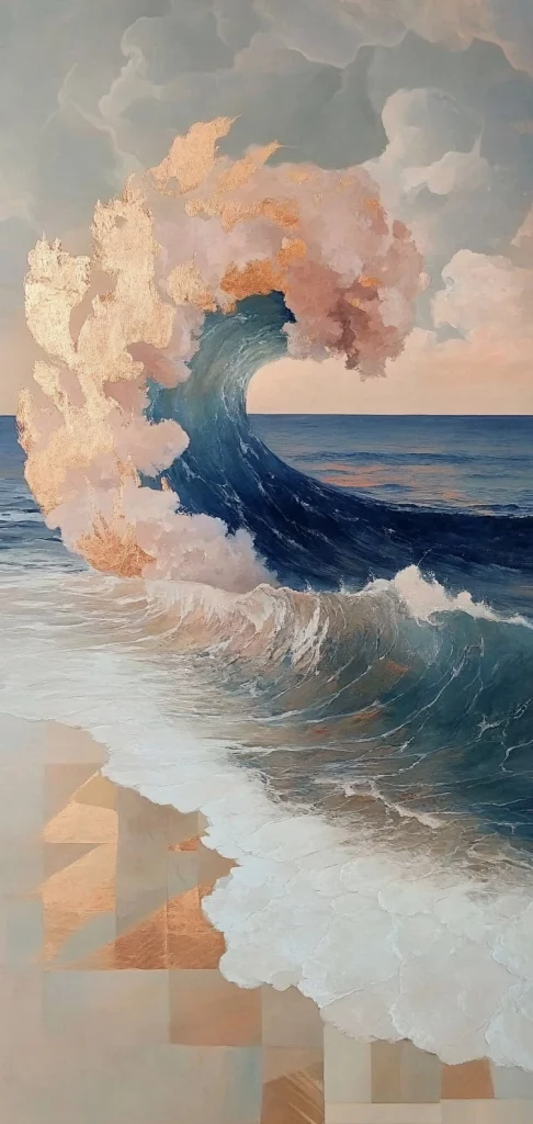 Textured Wave Form Aesthetic - Modernism