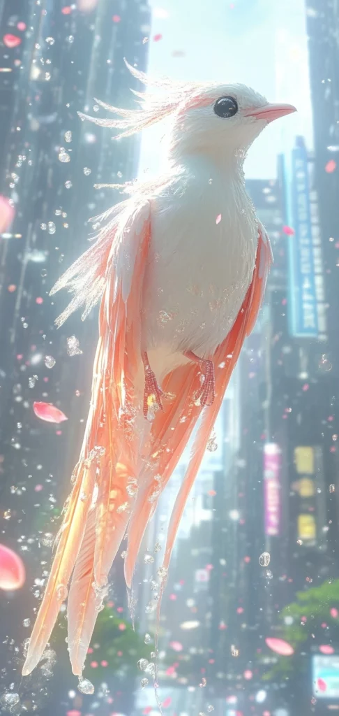 Bright Luminous Urban-Natural Contrast - 3D Rendering