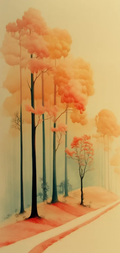 Soft Glowing Pastel Landscapes - Natural