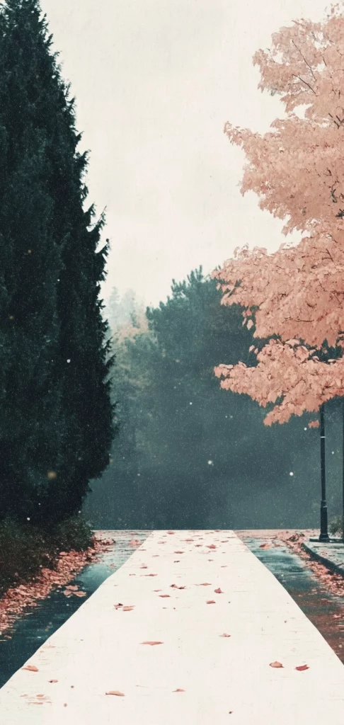 Muted Pastel Landscape - Cool Tone