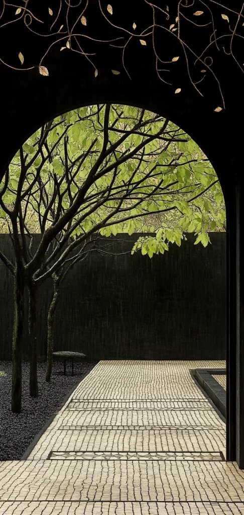 Layered Shadowed Arches - Surrealism