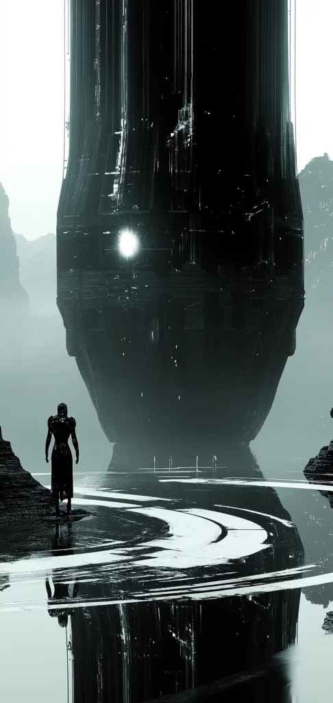 Monochrome Reflective Surfaces - Cyberpunk