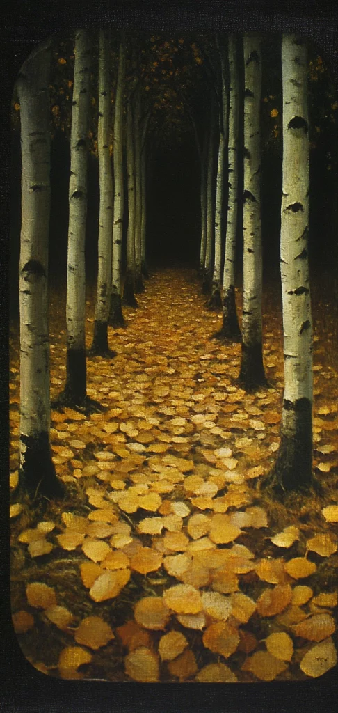 Luminous Autumnal Pathways - Oil Painting