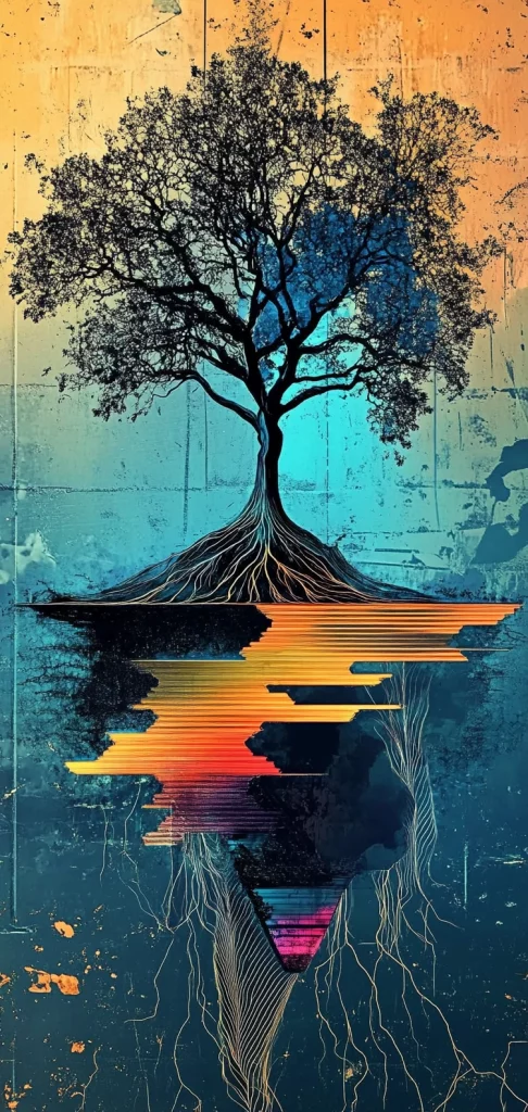 Vivid Geometric Compositions - High Contrast