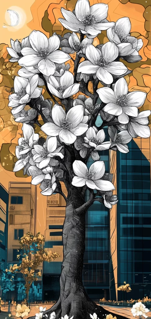 Vivid Light and Dark Contrast - Cool Tone