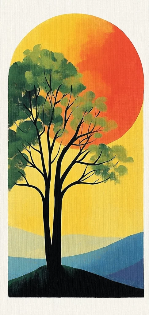 Bright Sunlit Silhouette Contrast - Pop Art