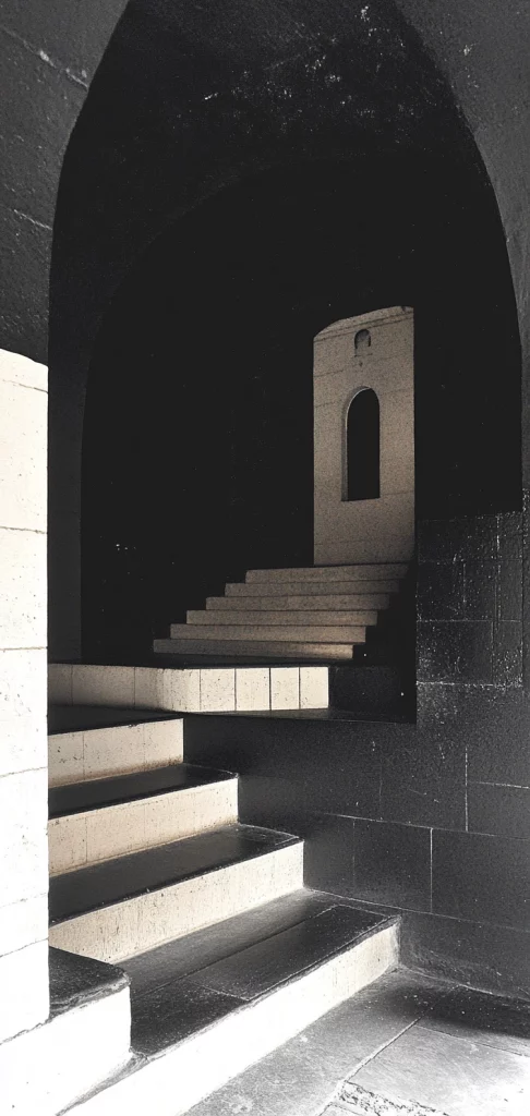 Shadowed Monochrome Contrast - Black and White