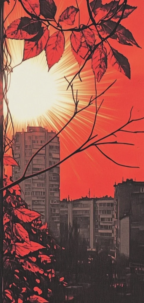 Vivid Red Contrast - Surrealism