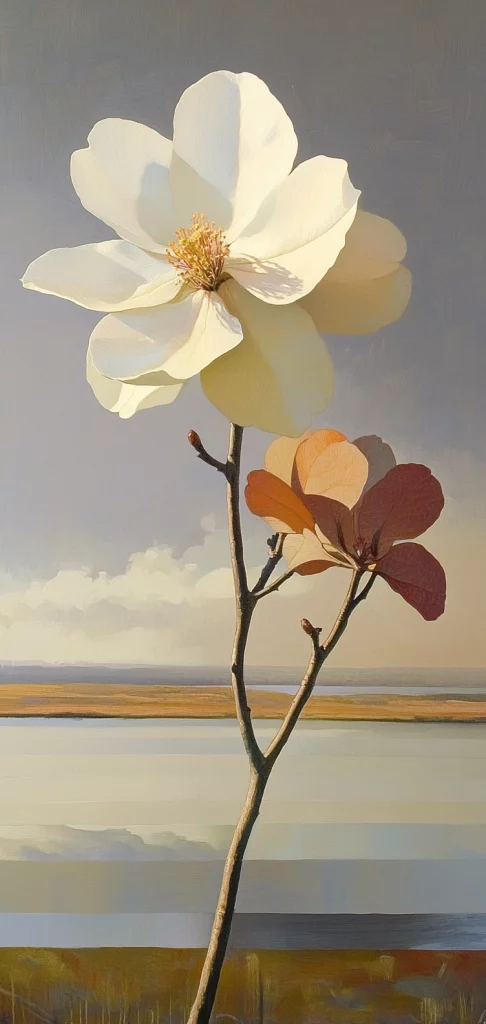 Warm Evening Palette with Soft Textures - High Contrast