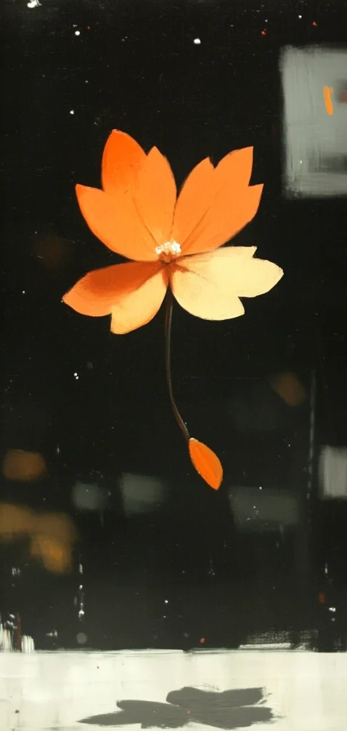 Contrasting Floral Reflections - Printmaking