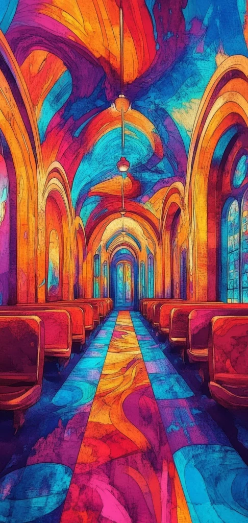 Vibrant Prismatic Illumination - Fluorescent Effect