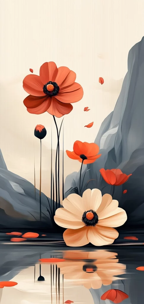 Warm Earth Tones with Fluid Motion - Surrealism