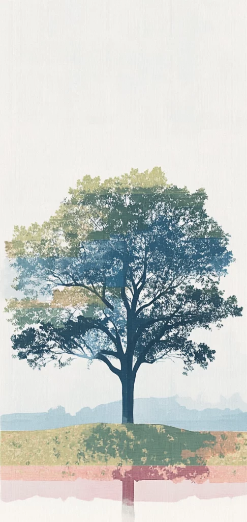 Soft Pastel Digital Fusion - Minimalism