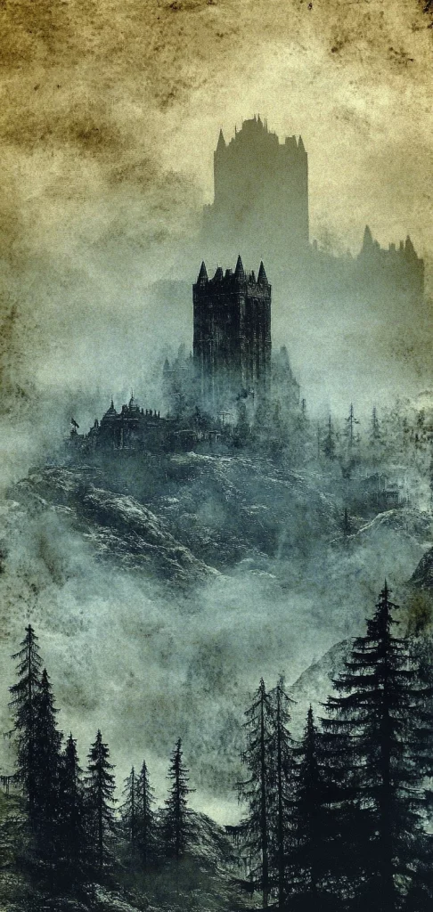 Sepia Toned Castle Landscapes - Sepia Tone