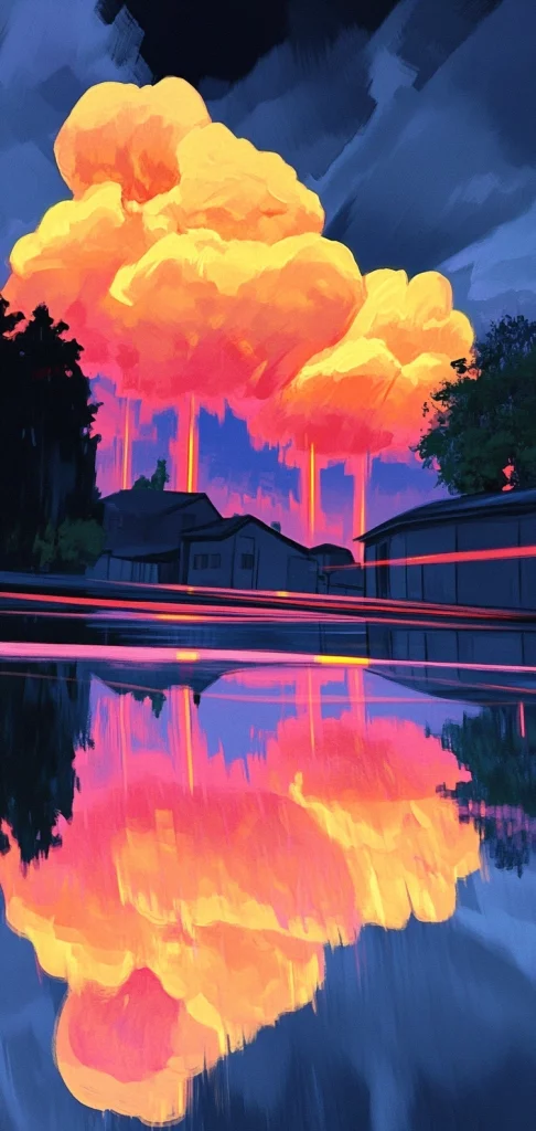 Vivid Contrast Landscapes - Modernism