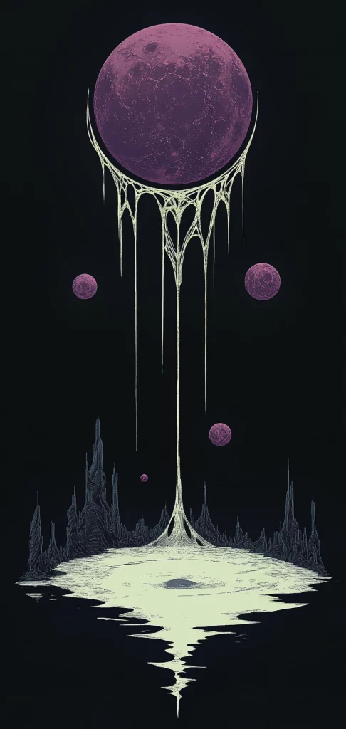 Dark Purple Illumination - Modernism