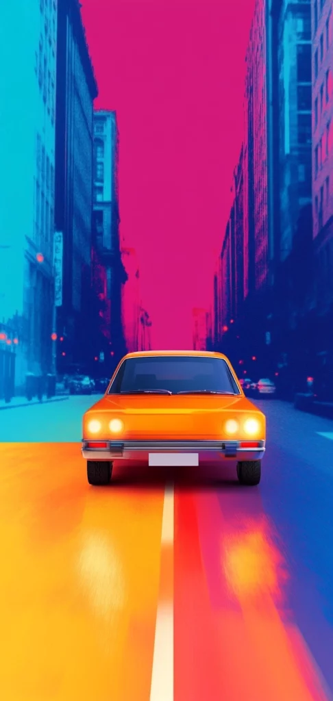 Vibrant Gradient Dreams - Vaporwave