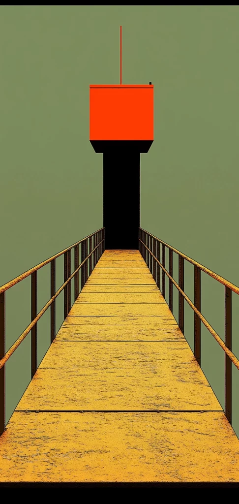 Muted Earth with Bold Orange - Flat Design