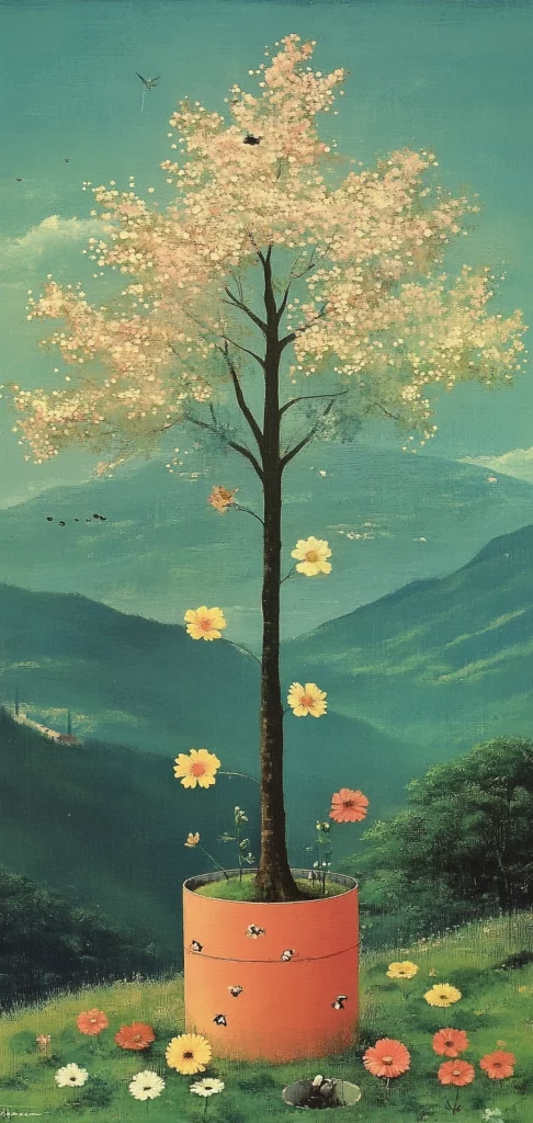 Pastel Fantasy Landscape Glow - Surrealism