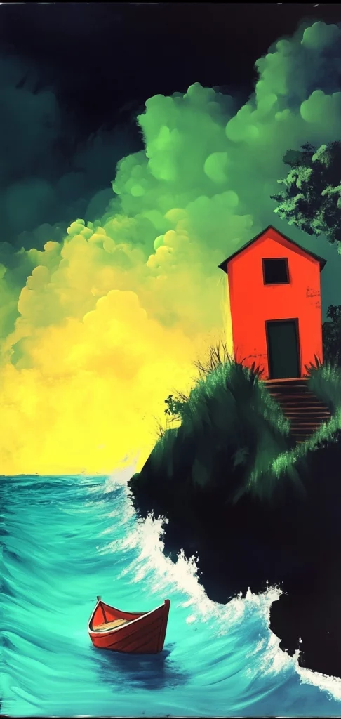 Vivid Contrast Dreamscape - Surrealism