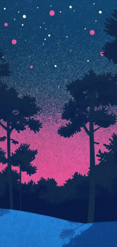 Neon Nightscape Contrast - High Contrast