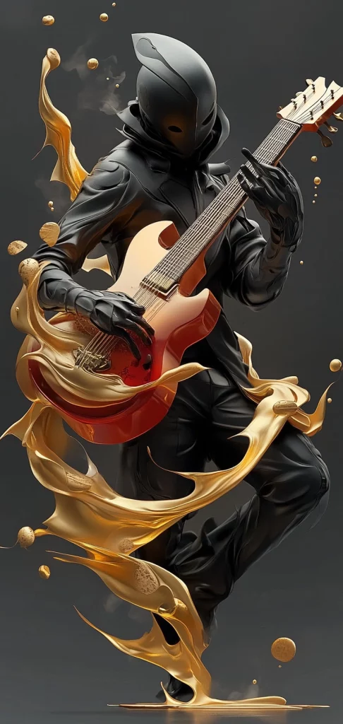 Surreal Textural Elegance - 3D Rendering