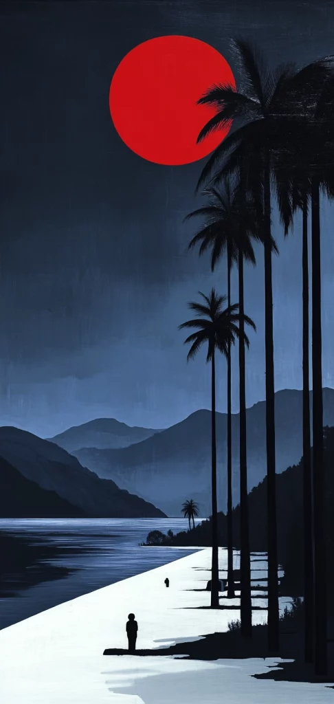 Red and Black Nocturnal Contrast - High Contrast