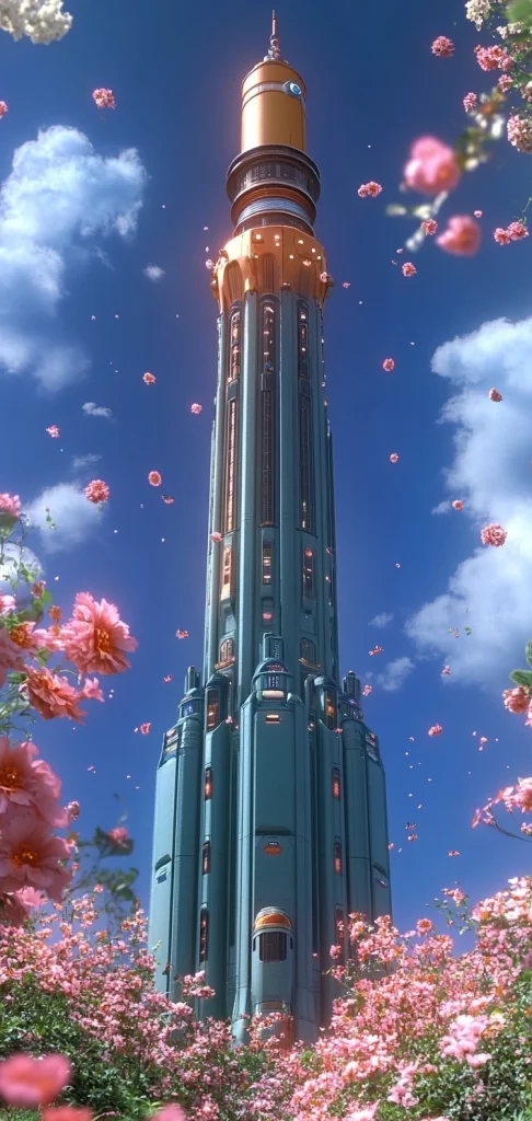 Neon Lit Futuristic Scenery - Cool Tone