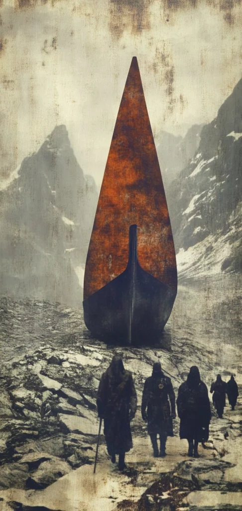 Rustic Monochrome Texture Contrast - Oil Painting