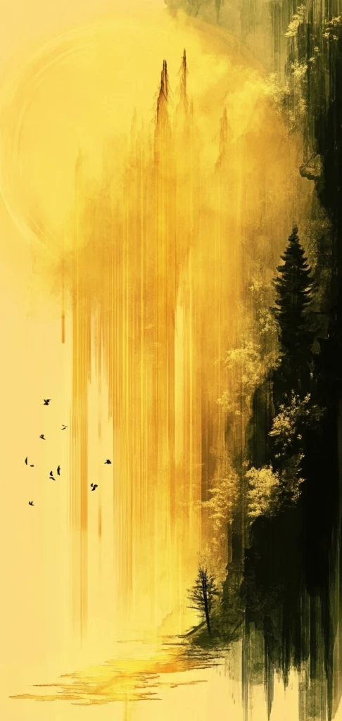 Expressive Floral Warm Tones - Illustration