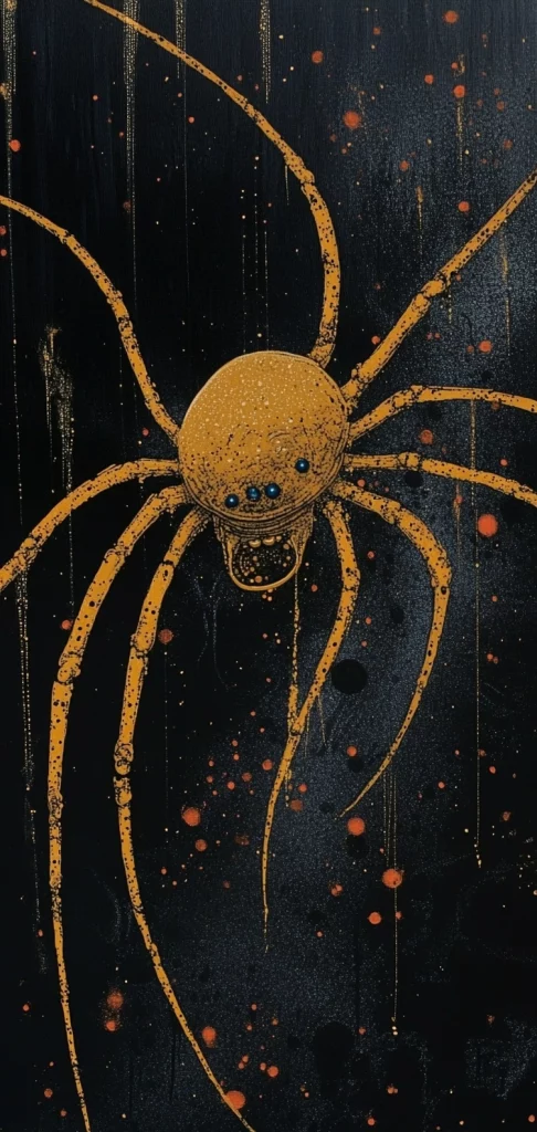 Dark Gold Contrasted Imagery - Illustration