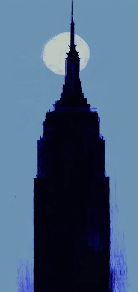 Dark Blue Silhouette Contrast - Cool Tone