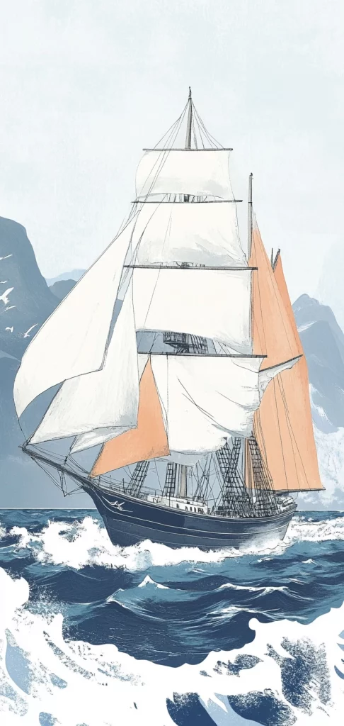 Muted Monochrome Landscape - Cool Tone