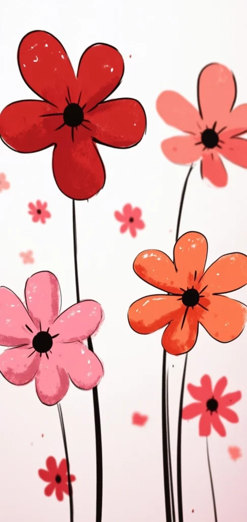 Bold Red Accent Illustration - Illustration