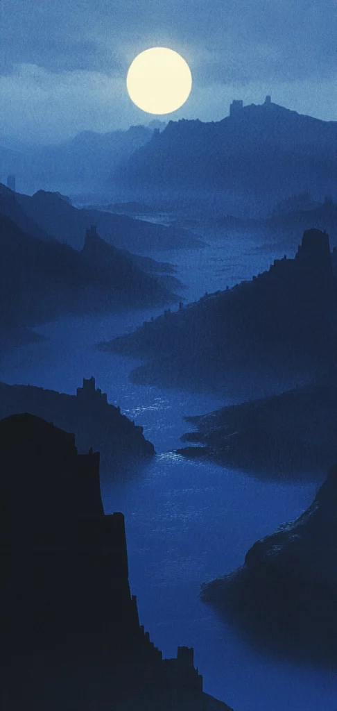 Blue Nocturnal Landscapes - Cool Tone