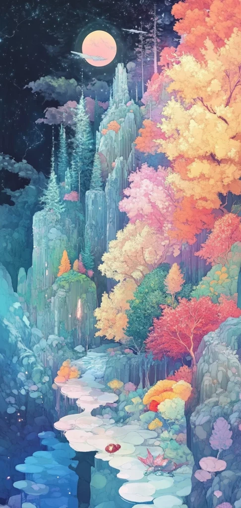 Pastel Floral Enchantment - Pop Art