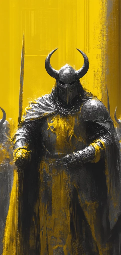 Vivid Contrast Composition - Abstract Art