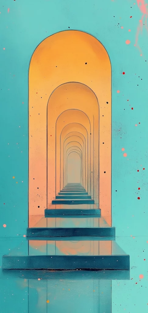 Teal Tone with Golden Accents - Cool Tone