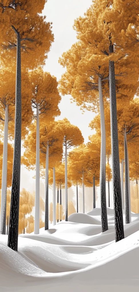 Golden Blooms Vertical Play - High Contrast