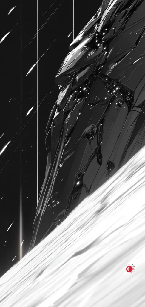 Monochrome Shattered Texture - Black and White