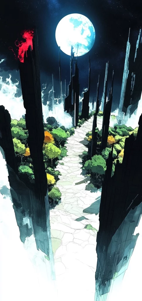 High Contrast Geometric Landscape - High Contrast