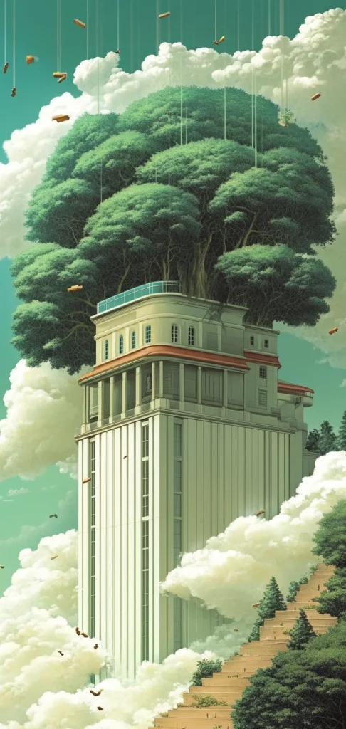 Surreal Green Toned Landscape - Surrealism