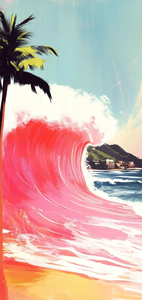 Vivid Neon Reflections - Pop Art