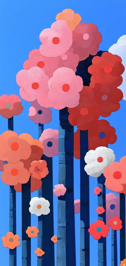 Vibrant Blue and Red Contrast - Cartoon